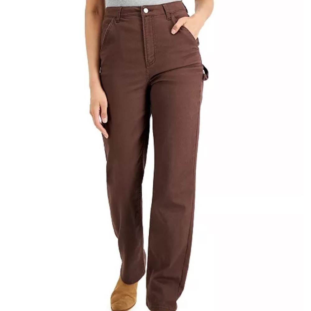 Tinseltown 3 Juniors' Straight Leg Carpenter Jeans Rose Brown NWT